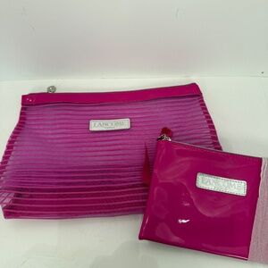 Two Unused Hot Pink Cosmetics Bags